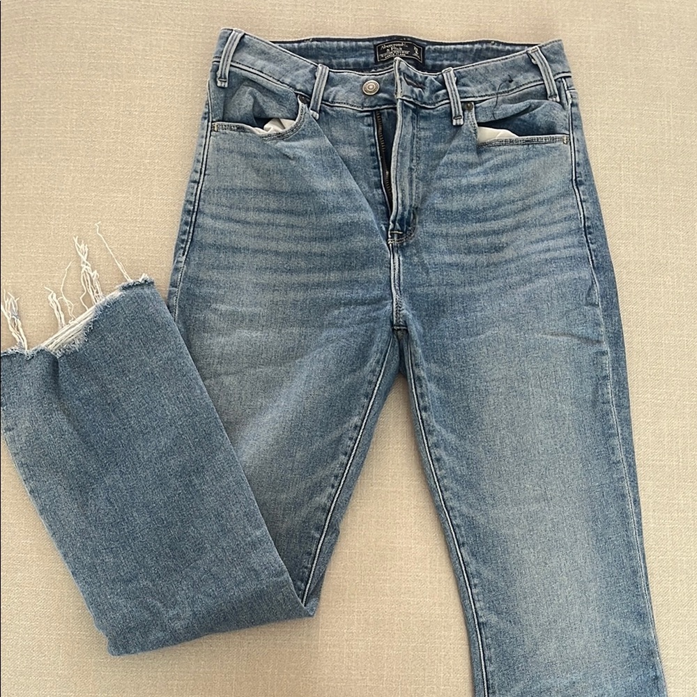 Abercrombie & Fitch Blue Straight Leg Jeans